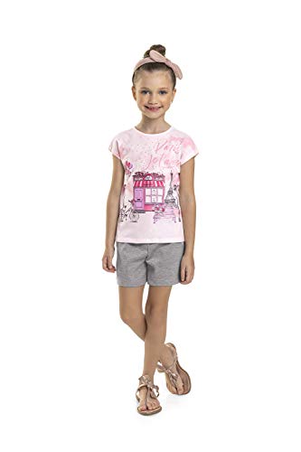 Blusa Infantil Em Meia Malha, Quimby, Meninas, Rosa, 08