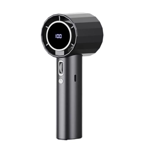 Mini ventilador turbo de mano F08 con pantalla LED y carga USB