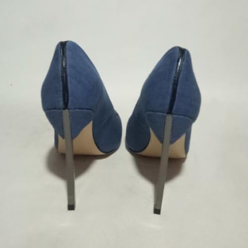 Chaussures à talons hauts en denim confortables pour grands dîners - 2