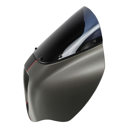Image of Front Headlight Quarter Fairing Windshield Fit For Harley Softail Low Rider FXLR S FXLRS 2018-2025 Street Bob FXBB FXBBS 2018-2025 Softail Standard FXST 2020-2024 Industrial Gray Denim /Black Denim