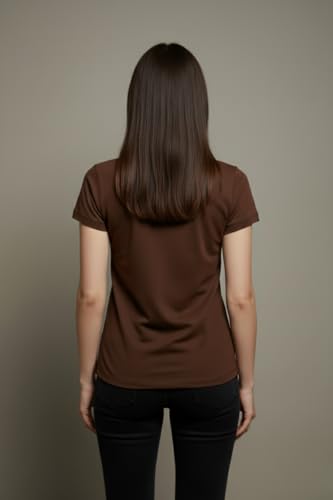 Image of BEAR THREAD Women's Plain Polo T-Shirt | Classic Collared Half Sleeve Top | Soft Breathable Lightweight Fabric | Solid Casual Summer Polo Tee
