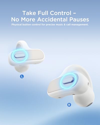 TALIX X8 Open Ear Clip-On Wireless Earbuds w/ AI ENC & Bluetooth 6.0 (White or Pink) - image 4