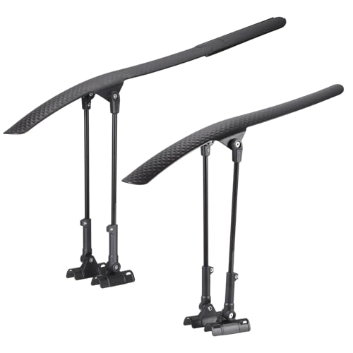 Guardabarros para bicicleta de montaña 700C ajustable delantero trasero negro