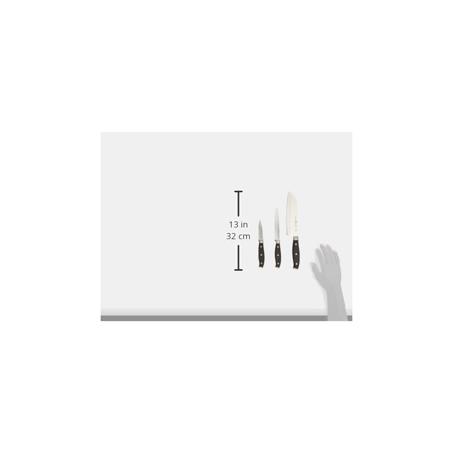 HENCKELS Forged Premio Starter Knife Set, 3 Piece, Black