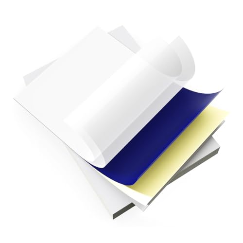 Papier de transfert de tatouage thermique A4 format calque pour kit stencil 100 feuilles