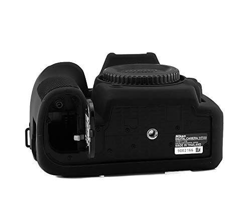 Custodia in silicone compatibile con Nikon D7500 CC2120a, Nero , Custodia per fotocamera