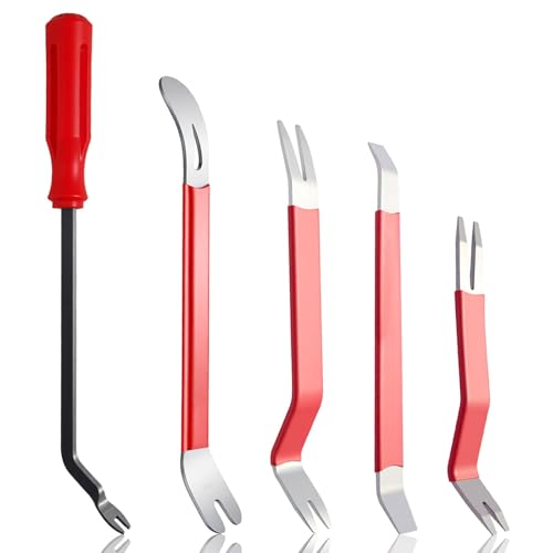 TXXATX 5 Stück Auto Demontage Werkzeuge Edelstahl Hebelwerkzeug Langlebig Zierleistenkeile Innenverkleidung Werkzeug Removal Tool für Türverkleidung Kfz Audio Radio Panel Armaturenbrett Automotive