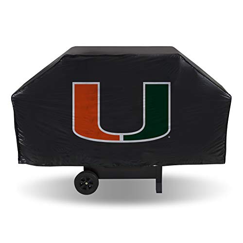 Rico Industries NCAA Vinyl Grill Cover, Miami Hurricanes,Team Color,68 x 21 x 35-inches