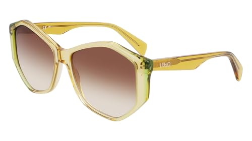 Lunettes de soleil Liu Jo LJ797S monture haut de gamme jaune et verte femme