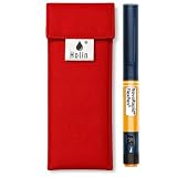 Astuccio Termico per Insulina, Colliri e Farmaci Termosensibili, Custodia Raffreddante da Viaggio Riattivabile con Acqua (Rosso, Small)