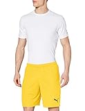 Relaxed Fit PUMA Herren Liga Shorts Core, Cyber Yellow Black, L