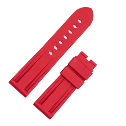Bracelet de montre en caoutchouc pour série Panerai silicone étanche 22mm