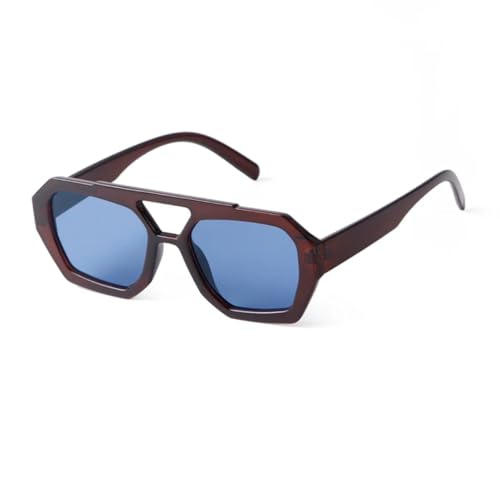 Lunettes de soleil rétro pour femmes et hommes de style vintage surdimensionnées noires