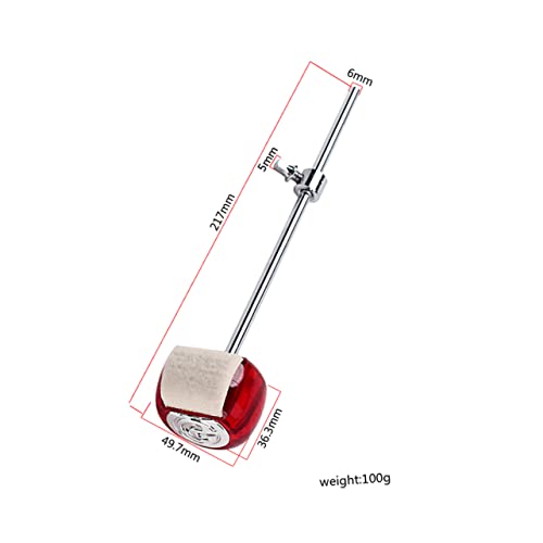 Vaguelly baqueta para bombo con mango metálico y fieltro rojo miniatura 5