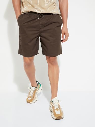 Image of Max URB N Men Slim Fit Solid Shorts