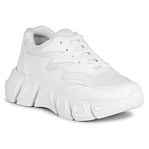 Image of SIRDENILL Women and Girls Sports LACE UP Sneaker Shoes