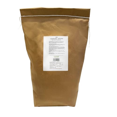 Carl Wolf Legestruktur - 3 kg - Alleinfuttermittel für Legehennen & Hühner - mit Karotte & Oregano - enthält wichtigen Nährstoffe