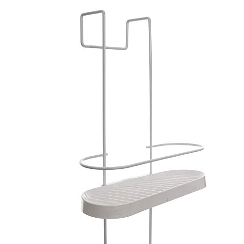 Suporte Porta Shampoo De Box Wave, Metaltru, Branco com Branco