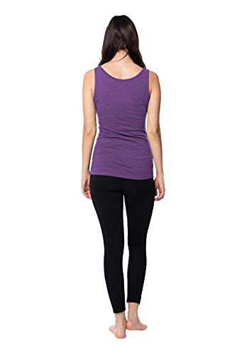 Sexy Basics Women's 5 Pack Active-Fitness Workout Sport Cotton Stretch Tank Tops - Thumbnail 6