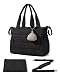 BAGSMART Puffer Wickeltasche Diaper Bag Kliniktasche Geburt für Unterwegs | 24L Windeltasche mit 11 Tasche Schnullertasche/Wickelunterlage/isolierte Fächer, Multifunktion Babytasche Handtasche Damen