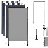 【Store vertical sans percage : installation sans abîmer les murs】Ce store enrouleur sans percage se fixe par serrage sans aucun perçage ni dommage aux murs. Idéal pour les locations ou ceux qui ne veulent pas de modifications définitives. Ses poteaux réglables en hauteur (2,15 à 3,1 m) s’adaptent à toutes les hauteurs et garantissent une protection optimale.