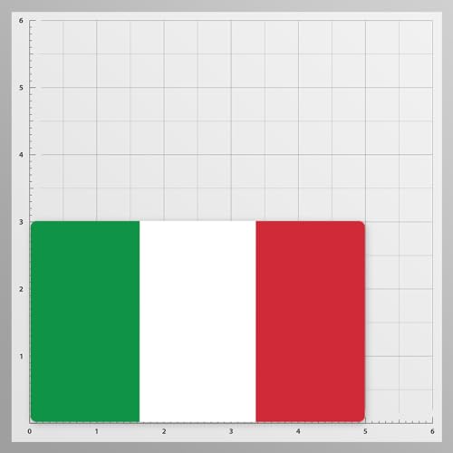 Image of World Country Flag Decal Stickers - Two Pack - for Cars Windows Bumpers Laptops Tablets Tumblers Cups Walls (Italy)