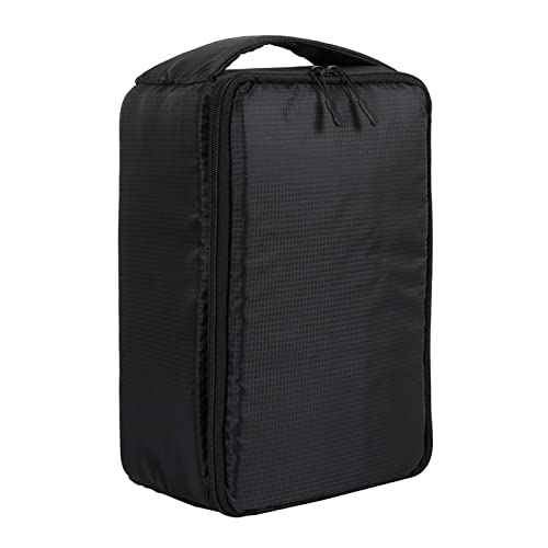 KNOKR Bolsa de cámara SLR con particiónMultifuncional impermeable al aire libre Video Digital Bolsa de cámara SLR Bolsa para cámara SLR Fit para Nikon Fit para bolsa de cámara Canon (Color: Negro L