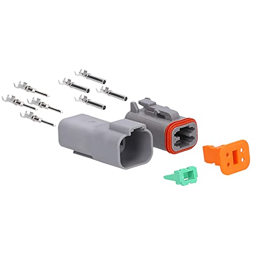 Waterproof automotive industrial plug KALI-1204 German DT set 4-pin 0.75-2.1 mm I original from the German dealer