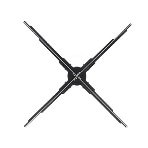 4 Blades 3D Hologram Fan, 2500x640 3D Hologram Projector with APP Control & 4GB Small Memory Card LED Holographic Advertising Display for Business, Exhibitions, Stores, Malls (US