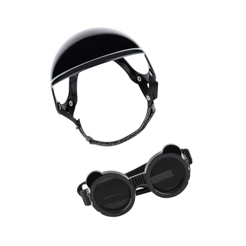 Casque de vélo réglable et lunettes pour protéger son chat