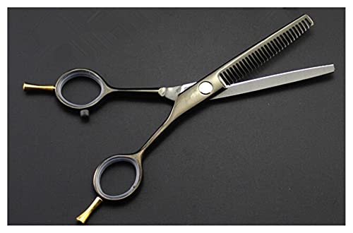 Ciseaux de coiffure amincissants 5,5 pouces noir double queue - 2