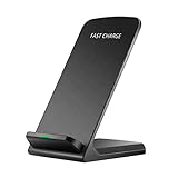 Wireless Charging Station 15W | Fast Charging Phone Stand for iPhone, Cell Phone Stand for Samsung,