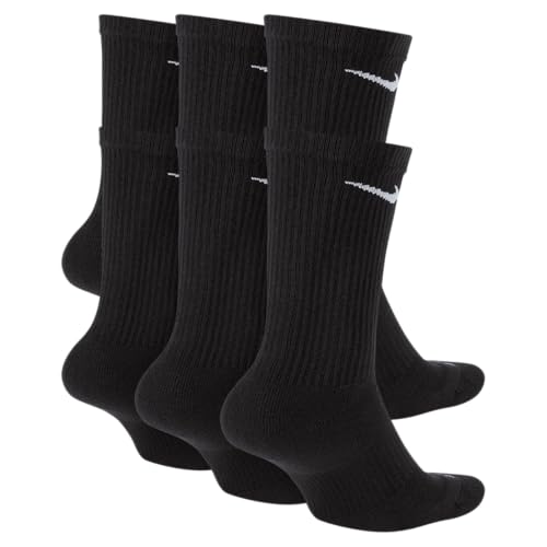 Nike Everyday Plus Cush Socks 6 Pairs Black SX6897 010