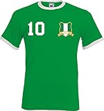 nigeria calcio rosa della squadra Fantastico motivo se siete alla ricerca di una maglia da calcio o maglietta da uomo. Motivo perfetto per la maglietta dei fan della Nigeria con stemma e bandiera nel design della maglia per il tifare della nazionale come 12° Da uomo.
