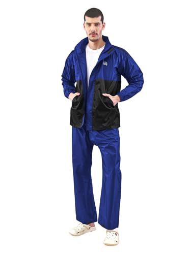 Combinaison de pluie homme imperméable bleu roi vêtement Tapping