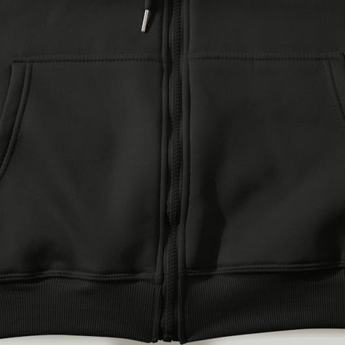 Zipper Sweatshirt With Hood Casual Long Sleeve Sweatshirts Early Fall Sports Loose Fit Jacket Teen Fashion Streetwear4