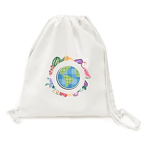 Sac en tissu univers et alien sur terre pliable pour protéger vos fruits et légumes