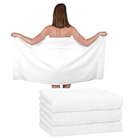 Betz Set van 4 strandhanddoeken, douchehanddoeken, afmetingen 70 x 140 cm, badhanddoek, strandhanddoek, handdoek, premium 100% katoen, kleur robijnrood