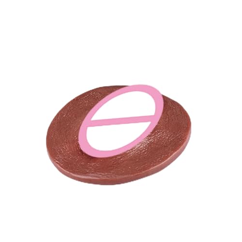 renvena Plaque Dinsertion Faux Vagin en Silicone Simulé pour Transgenres Et Travestis Ton Africain Rond Taille Unique