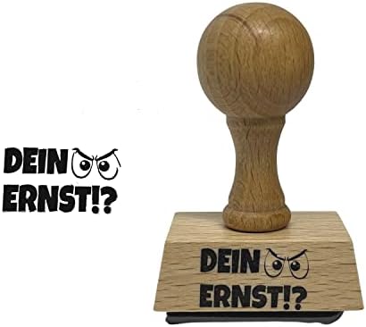 Kaufhaus 2010 Sprüche-Stempel - 'not Your Ernst' Holzstempel Für Karten & Textilien