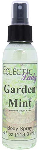 Eclectic Lady Garden Mint Body Spray, Double Strength, 4 ounces, Body Mist for Women with Clean, Light & Gentle Fragrance, Cologne with Soft, Subtle Aroma For Daily Use