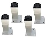 ★ Dieser Möbelfuß besteht aus einer Aluminiumlegierung, die langlebiger und sicherer ist.
