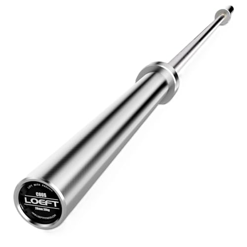 7ft Olympic Barbell, 45 lb Barbell for Powerlifting and Weightlifting, 2000 lbs Weight Capacity 215K PSI Weight Bar Fit 2" Weights for Squat, Bench Press, Deadlift