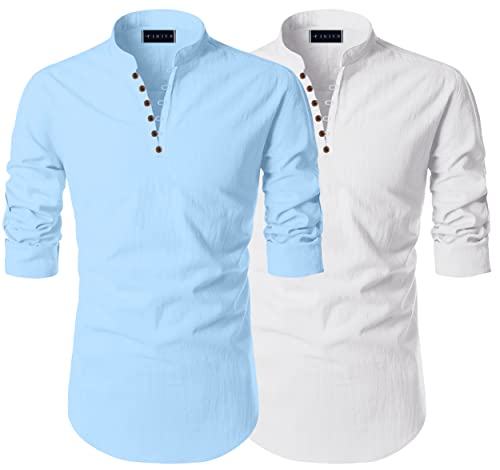 FINIVO FASHION Men’s Cotton Casual Kurtas