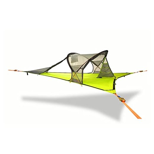 Tentsile Connect 2-Person Hammock Tree Tent w/ Insect Mesh- Ultralight, Waterproof Ideal for Hiking, Camping, Backpacking- Forest Green, 400kg/880lb