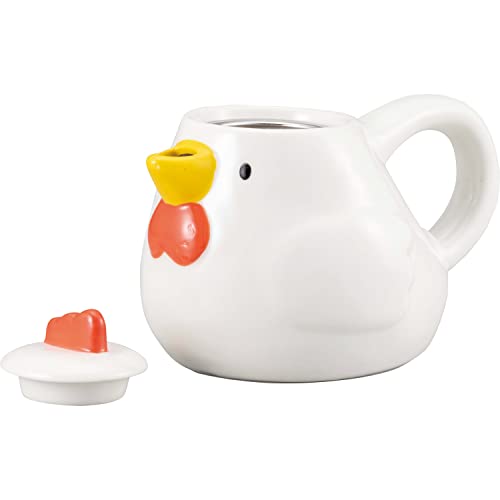 وعاء ادوات مائدة لطيف SAN3750، طقم اكواب شاي، حوالي 21 اونصة سائلة (600 مل)، فرخة، للوالدين والطفل