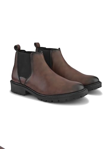 Image of Prolific Men's Chelsea Boots | Ankle Height Boot| Formal, Office & Casual Wear Shoes | Soft Cushioned Insole, Dynamic Feet Support, Arch Support & Shock Absorption
