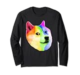 Dogecoin HODL It School Voisin Crypto Fiancé lesbien LGBTQ Manche Longue
