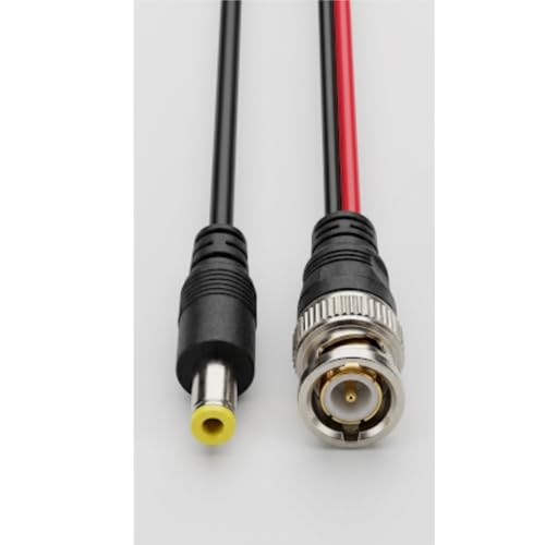 Image of WIRESLAB Combo Pack of 10 BNC Connectors with Copper Wire and 10 DC Power Pigtail Male Cables, 2.5mm Barrel Jack, for CCTV Camera, DVR (BNC-10, DC-10) 20Psc