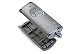Produktbild Hörmann Handsender Cover HSE4BS Silber Optik 4510787 Leer Gehäuse ohne Batterie ohne Platine Ersatzteil Ober- und Unterschale